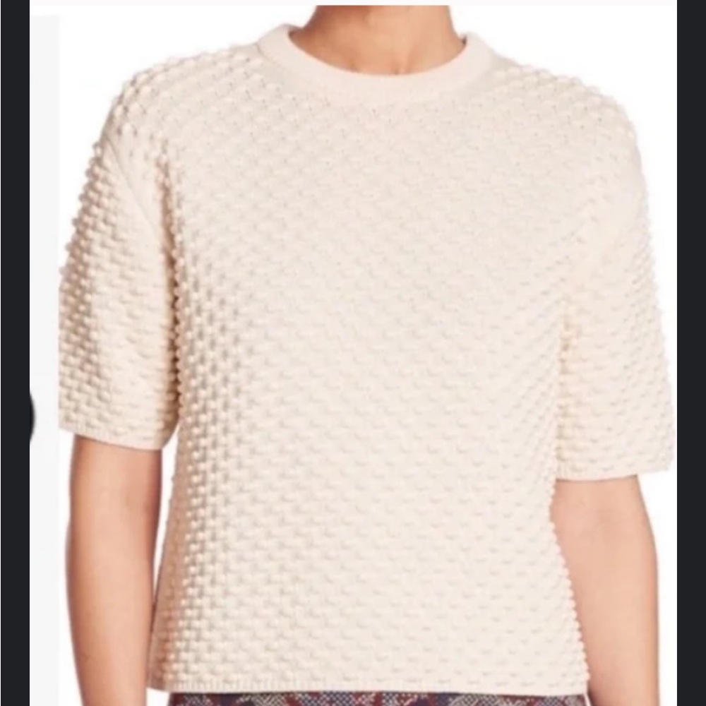 Tory Burch short sleeve sweater